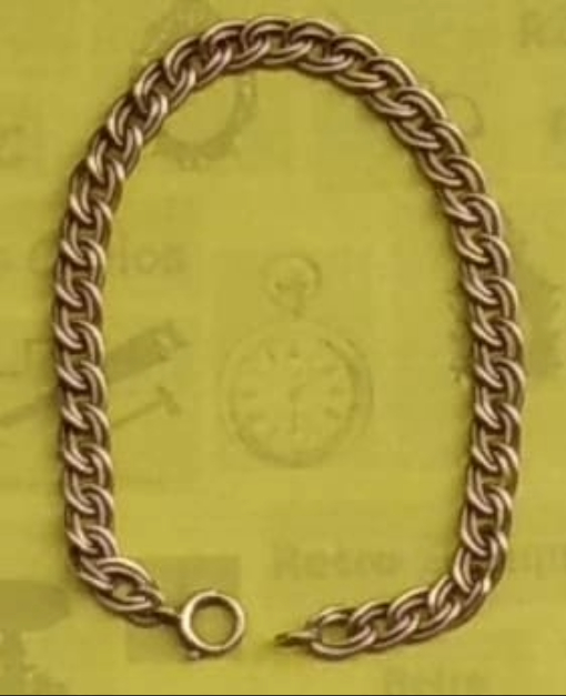 Vintage 9ct Yellow Gold Double Link Bracelet